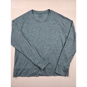 Patagonia Women's Long Sleeved Glorya Twist Top Teal 42105 Sz XSmallBlue Heather